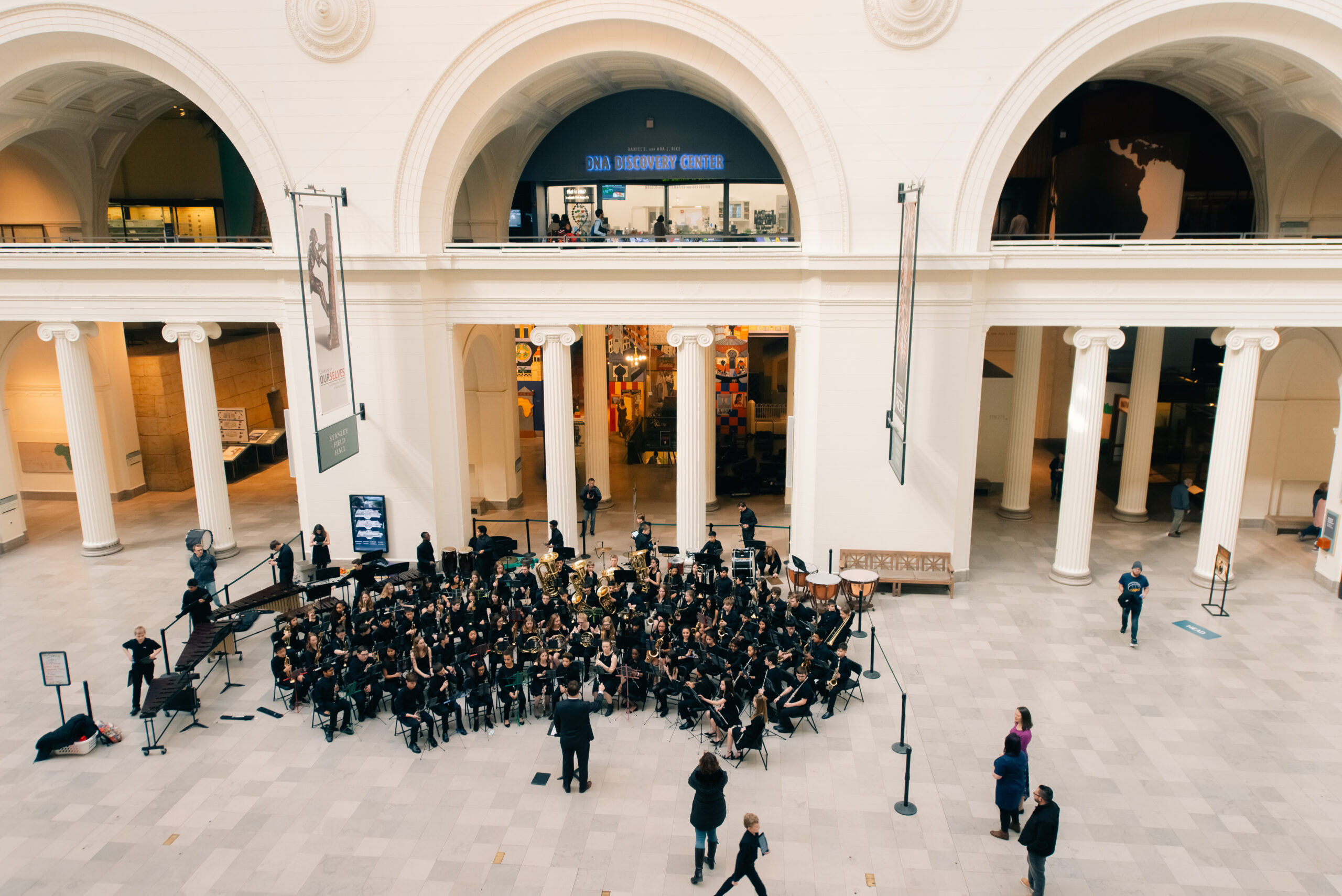 Chicago, OCT 4 2024 - Interior view of the Field Museum. High quality photo